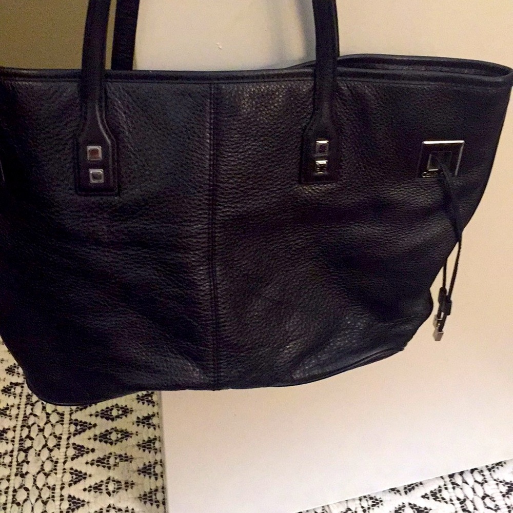 Calvin Klein Leather Tote Bag.
